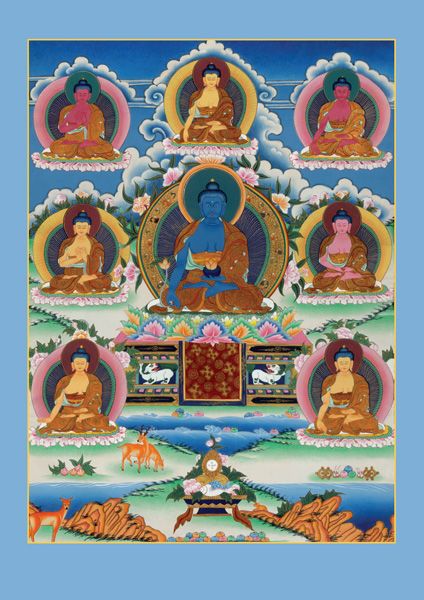 Seven Medicine Buddhas 2 - Tharpa Art